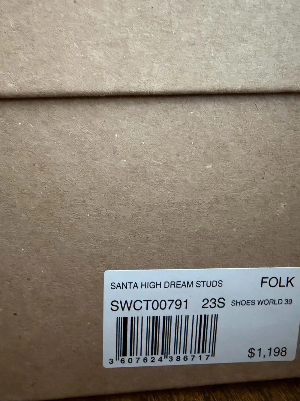 $1198 Zadig & Voltaire Santa Dream Studs High Boots Size 39 NEW